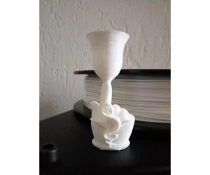 Pharmacy Caduceus On A Finger Goblet 3D Models