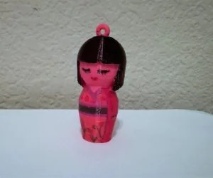 Japanese Doll Ornament 3D Models