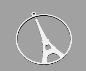 Ciondolo Torre Eiffel 3D Models