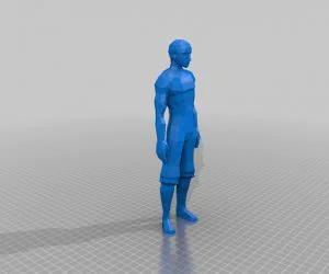 Low Poly Man Relaxed Pose 3D Models