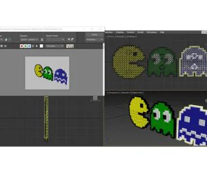 Imanes Para Nevera Pacman 3D Models