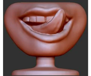 Human Licking Lips 3D Models