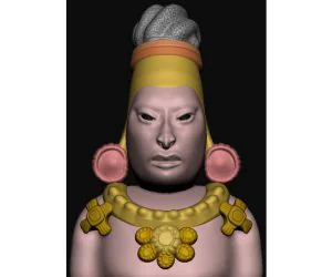 Maya Elongated Skull 3D Models