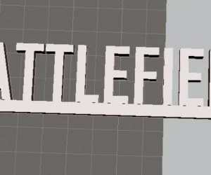 Battlefield Logo 3D Models