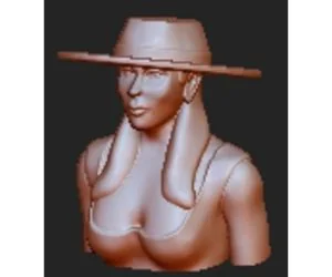 Lady Gaga And Hat 3D Models