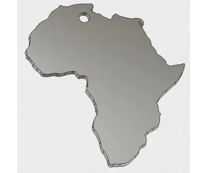 Africa Keychain 3D Models