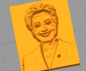 Hillary Clinton Plaque 3D Models