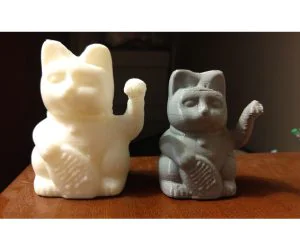 Adjusted Waving Cat 3D Models