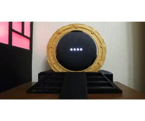Google Home Nest Mini Stargate Stand Modifficate To More Economical 3D Models