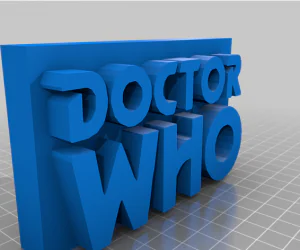 Doctor Who 1970 1996 Logo John Pertwee Paul Mcgann 3D Models