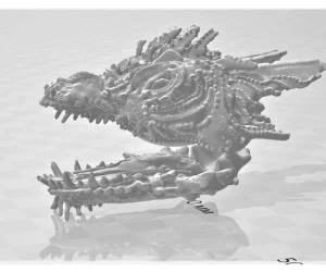 Dragon Head With Spikes 3D Models