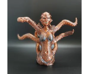 Cecaelia Octopus Mermaid Sculpture 3D Models
