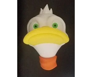 Duck Head Wall Art Remix Colored Parts 3D Models