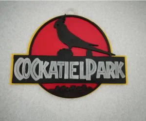 Cockatiel Park Jurassic Park Style 3D Models