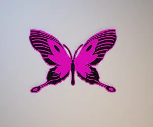 Accel World Butterfly Keychain 3D Models