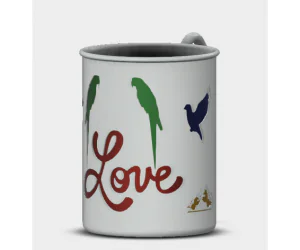 Bird Love Mug 3D Models