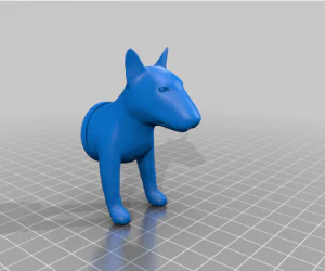Bull Terrier Fridge Magnet 3D Models