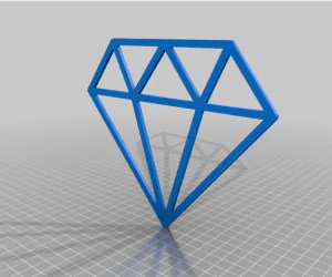 Diamond Outline 3D Models