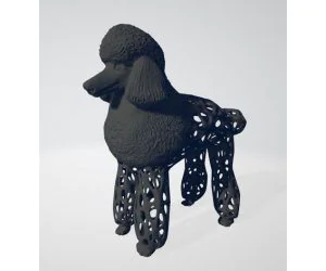 ´Hexe´ Poodle Voronoi 3D Models