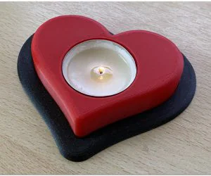 Heart Candle 3D Models
