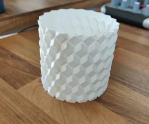 Cylinder With Protruding Squares 3D Models