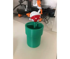 Piranha Plant Pencil Topper Multi Colors With One Extruder 3D Models