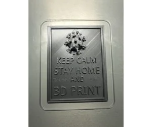 Keep Calm Stay Home 3D Print 3D Models