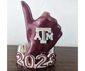 Texas Am Aggie Ring Stand 3D Models