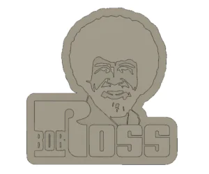 Bob Ross Logo 3D Models
