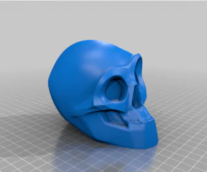 Halloween Skull Printable Singlemultimaterial Remix 3D Models
