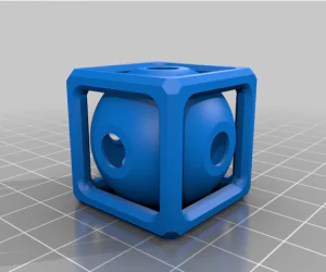 Ball In Hollow Sphere In Box 3D Models