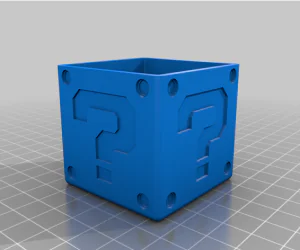 Mario Cube Switch Beveled 3D Models