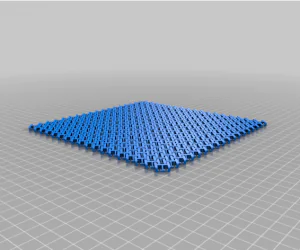 Chainmail Open Link 3D Printable Fabric 3D Models