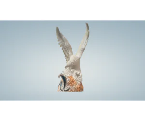 Eagle With Sanke Beautiful Real Statue 3D Models