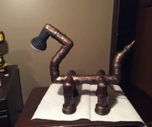 Usb Dog Pipe Lamp 3D Models