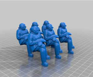 Army Of Flat Butt Bernie 3D Models