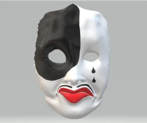 Mask The Venice Moon Color 3D Models