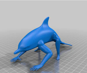 Creepin Dolphin W Legs Fixed 3D Models