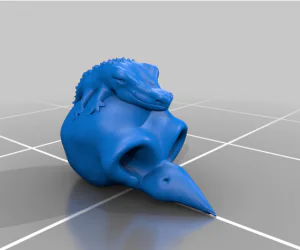 Crocky And Bird 3D Models