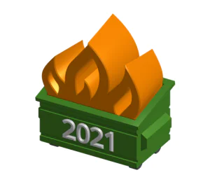2021 Dumpster Fire 3D Models