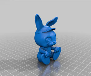 Baby Fluffy Rabbit 3D Models