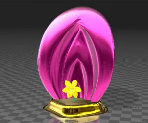 Vaginal Sculpture With Flower 3D Models