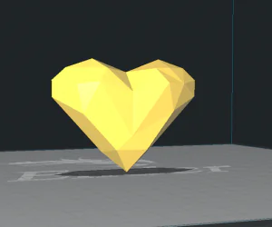 Low Poly Heart 3D Models