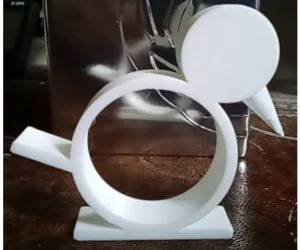 Art Deco Duck Napkin Ring 3D Models