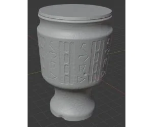 Morrowind Limeware Cup Vase 3D Models