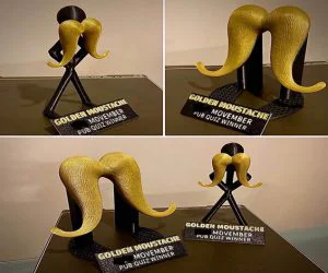 Movember Pub Quiz Trophy 3D Models