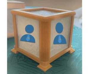 Lithophane Box For 60X60X3 3D Models