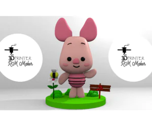 Piglet Winnie Pooh 3D Models