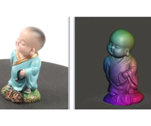 Figurine Monk With Bracelet 3D Models