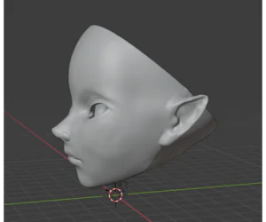 Remixed Head More Feminine With Pointed Ears 3D Models